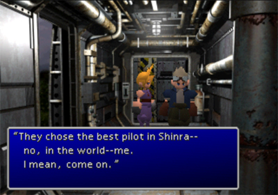 Cloud Strife and Cid Highwind