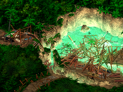 Mideel after its destruction