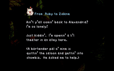 Ruby's Mognet letter to Zidane